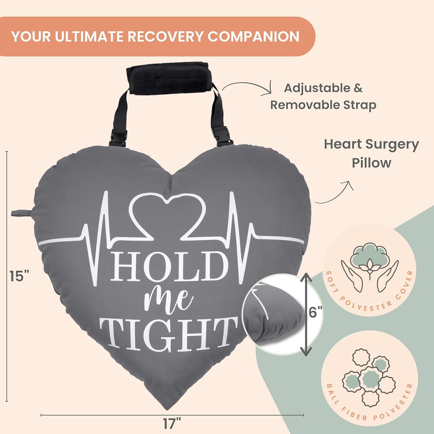 Heart Surgery Pillow - Cotton - Basic