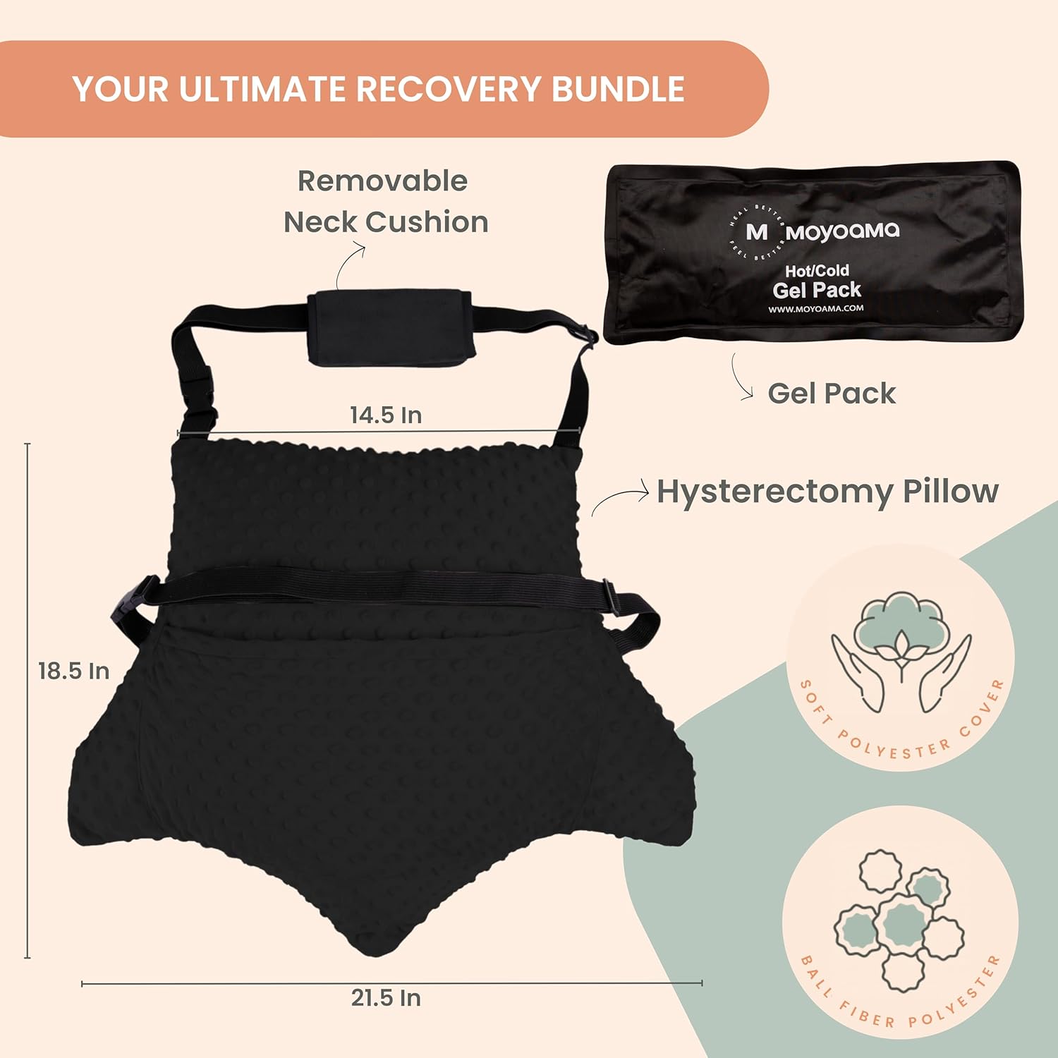 Hysterectomy Pillow - Star Lounger - Essential Bundle