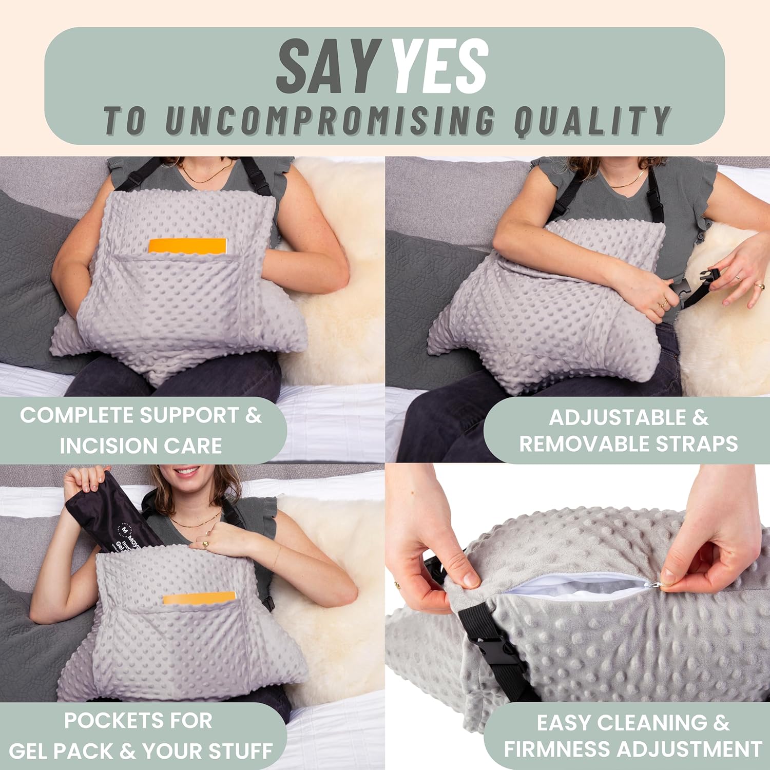 Hysterectomy Pillow - Star Lounger - Deluxe Bundle