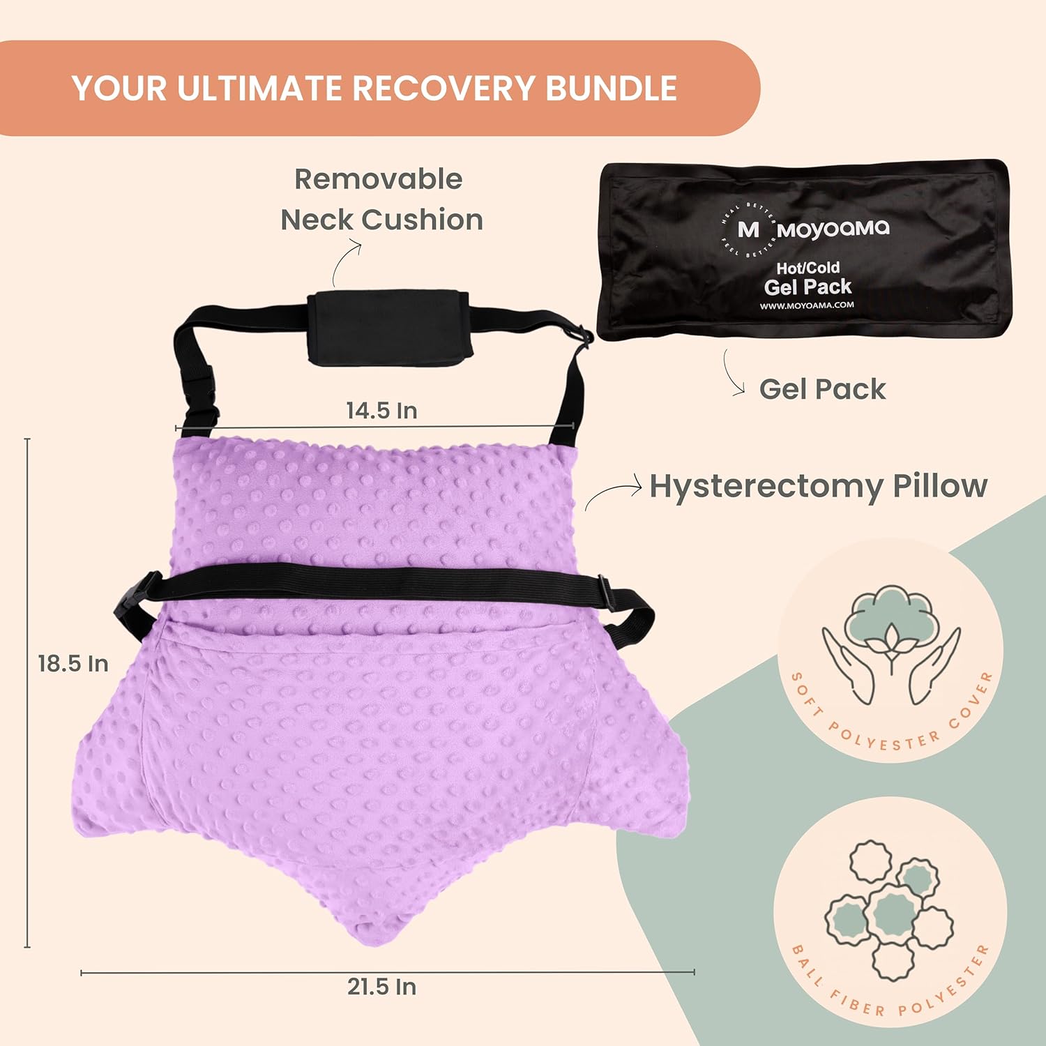 Hysterectomy Pillow - Star Lounger - Essential Bundle