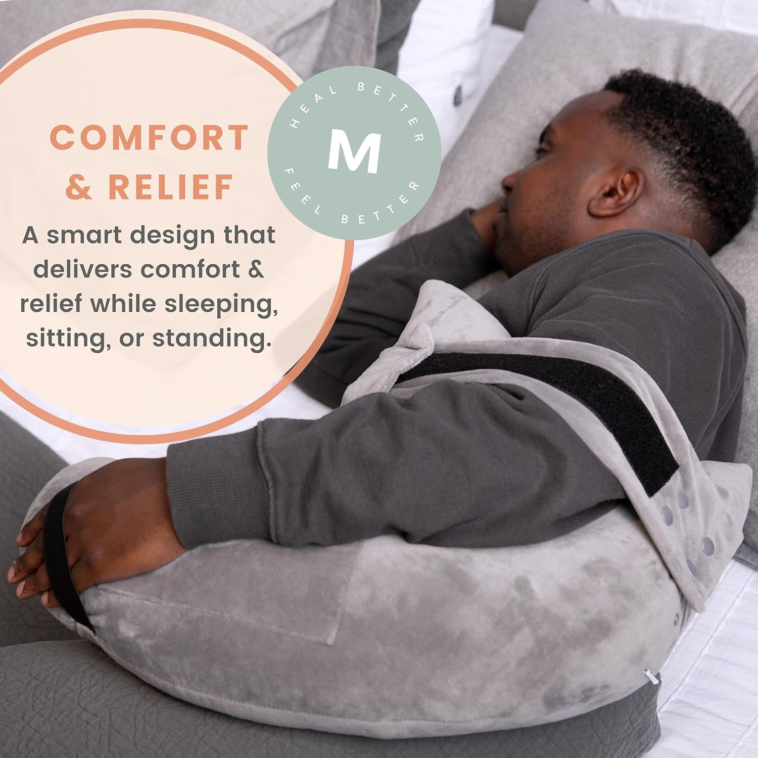 Shoulder Surgery Pillow - Arm & Shoulder Strap - Premium Bundle