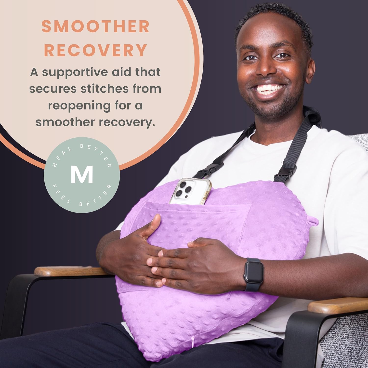 Heart Surgery Pillow - Minky Dots