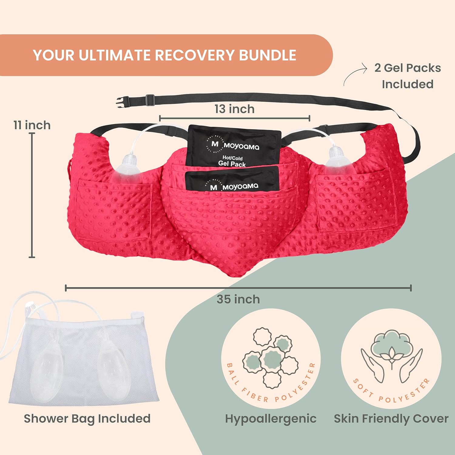 Mastectomy Heart Pillow - Essential Bundle