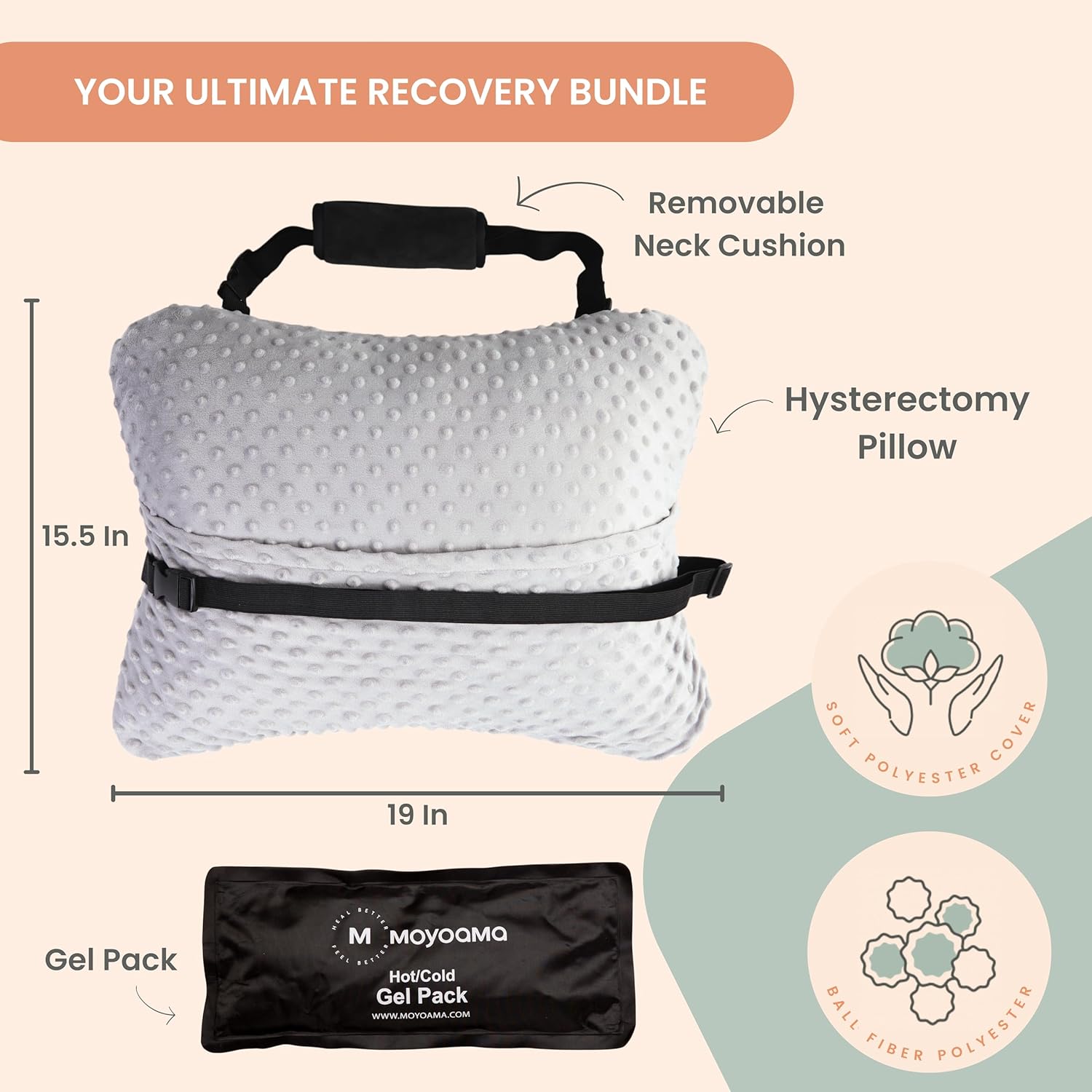 Hysterectomy - Abdominal Pillow - Cuddle Lounger - Premium Bundle