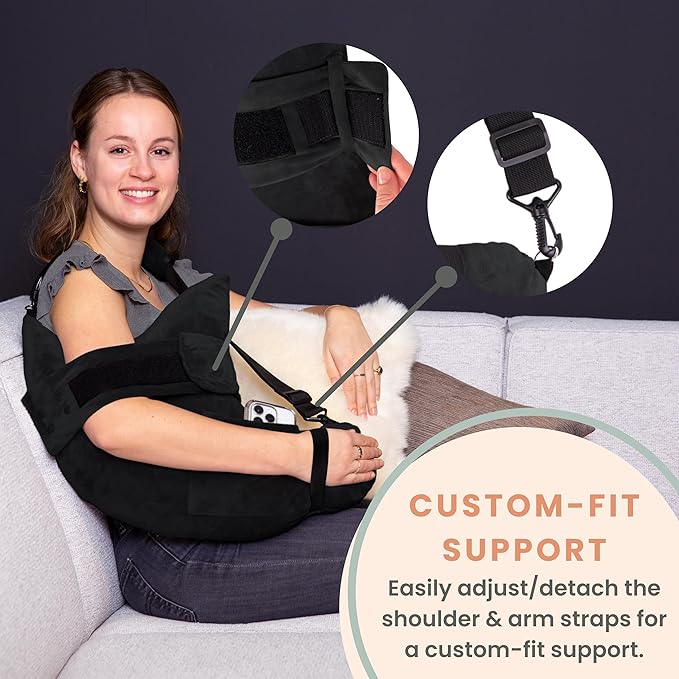 Shoulder Surgery Pillow - Arm & Shoulder Strap - Premium Bundle
