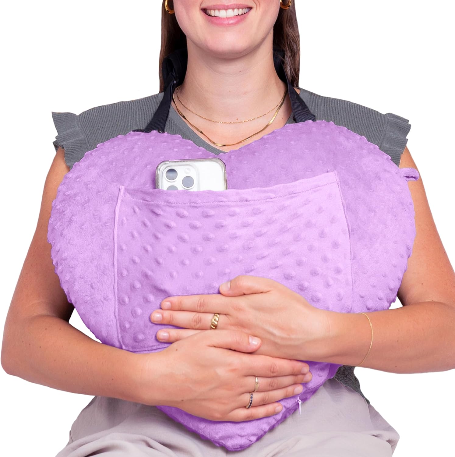 Heart Surgery Pillow - Minky Dots