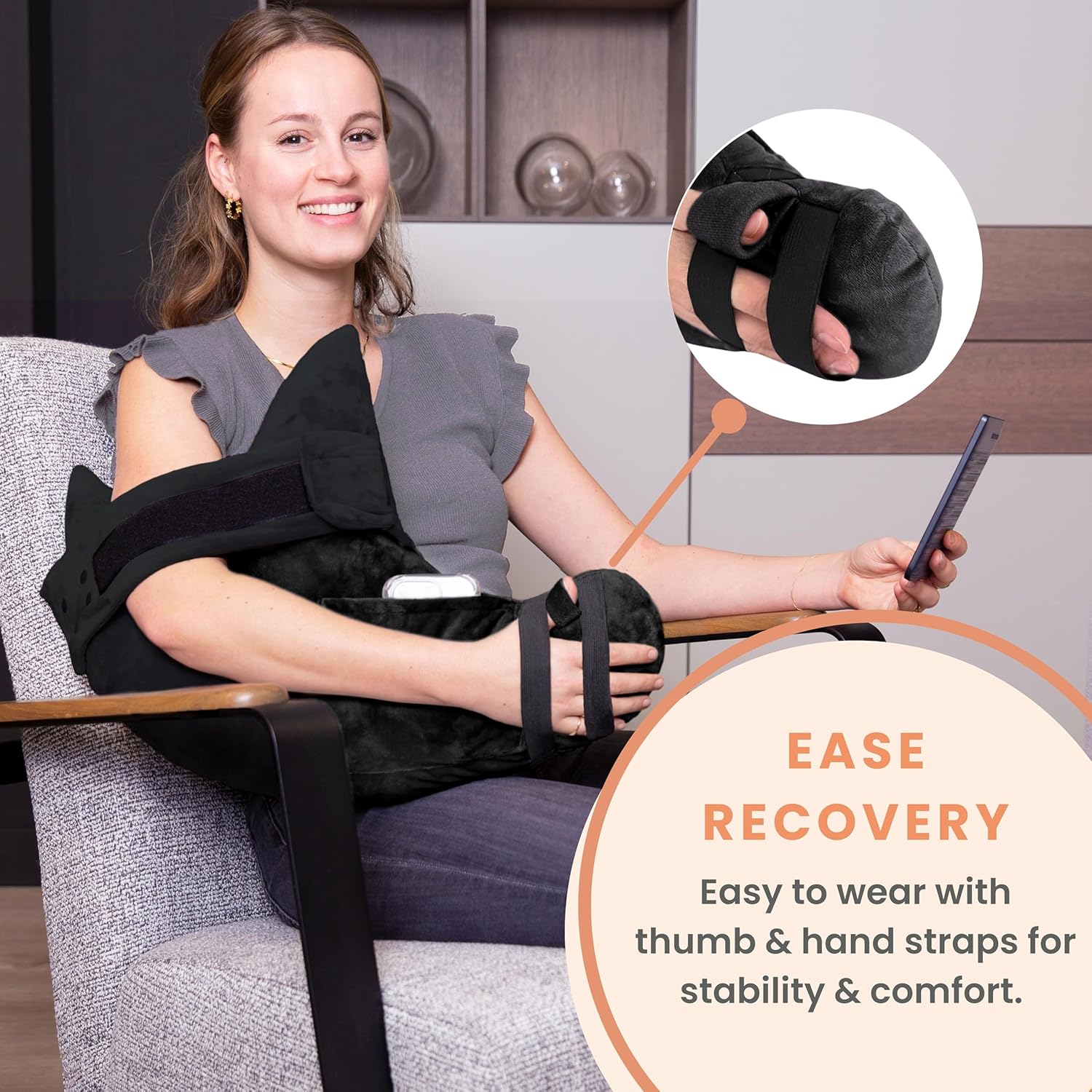 Shoulder Surgery Pillow - Arm Strap - Premium Bundle (S/M)