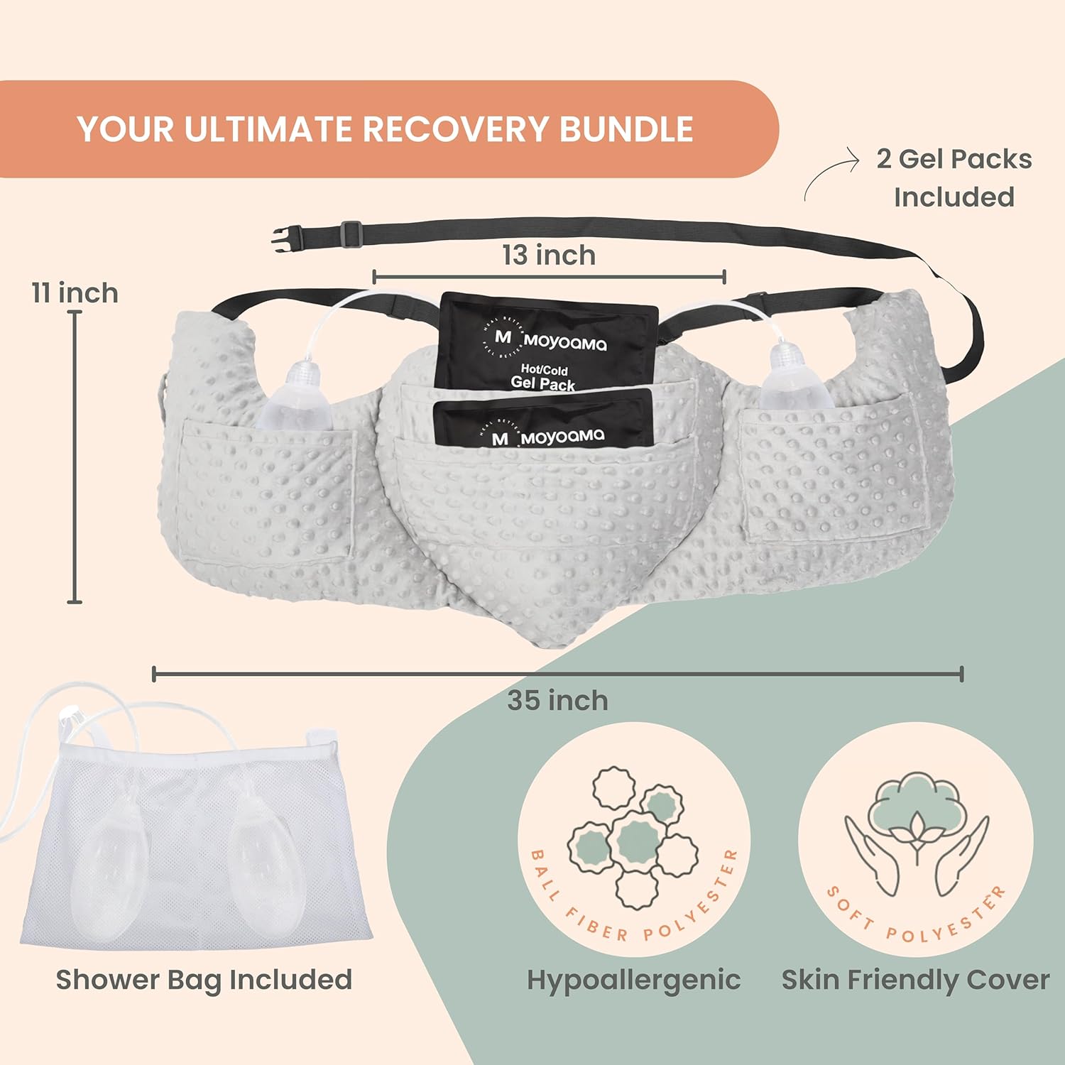Mastectomy Heart Pillow - Essential Bundle