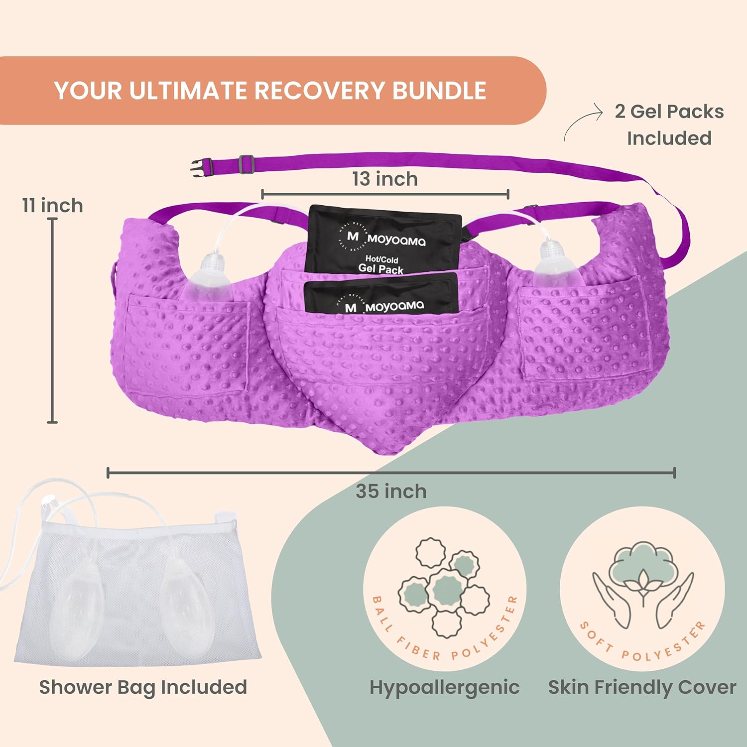 Mastectomy Heart Pillow - Essential Bundle