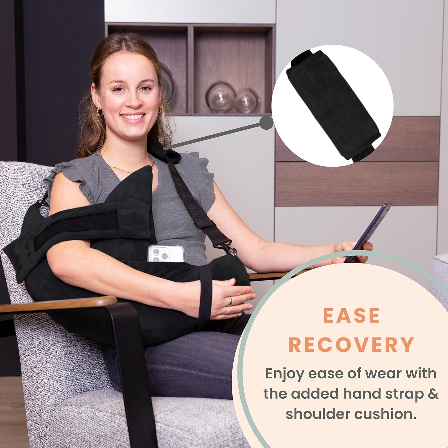 Shoulder Surgery Pillow - Arm & Shoulder Strap - Premium Bundle