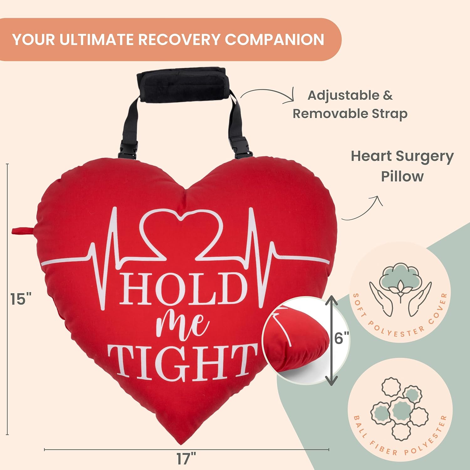 Heart Surgery Pillow - Cotton - Basic