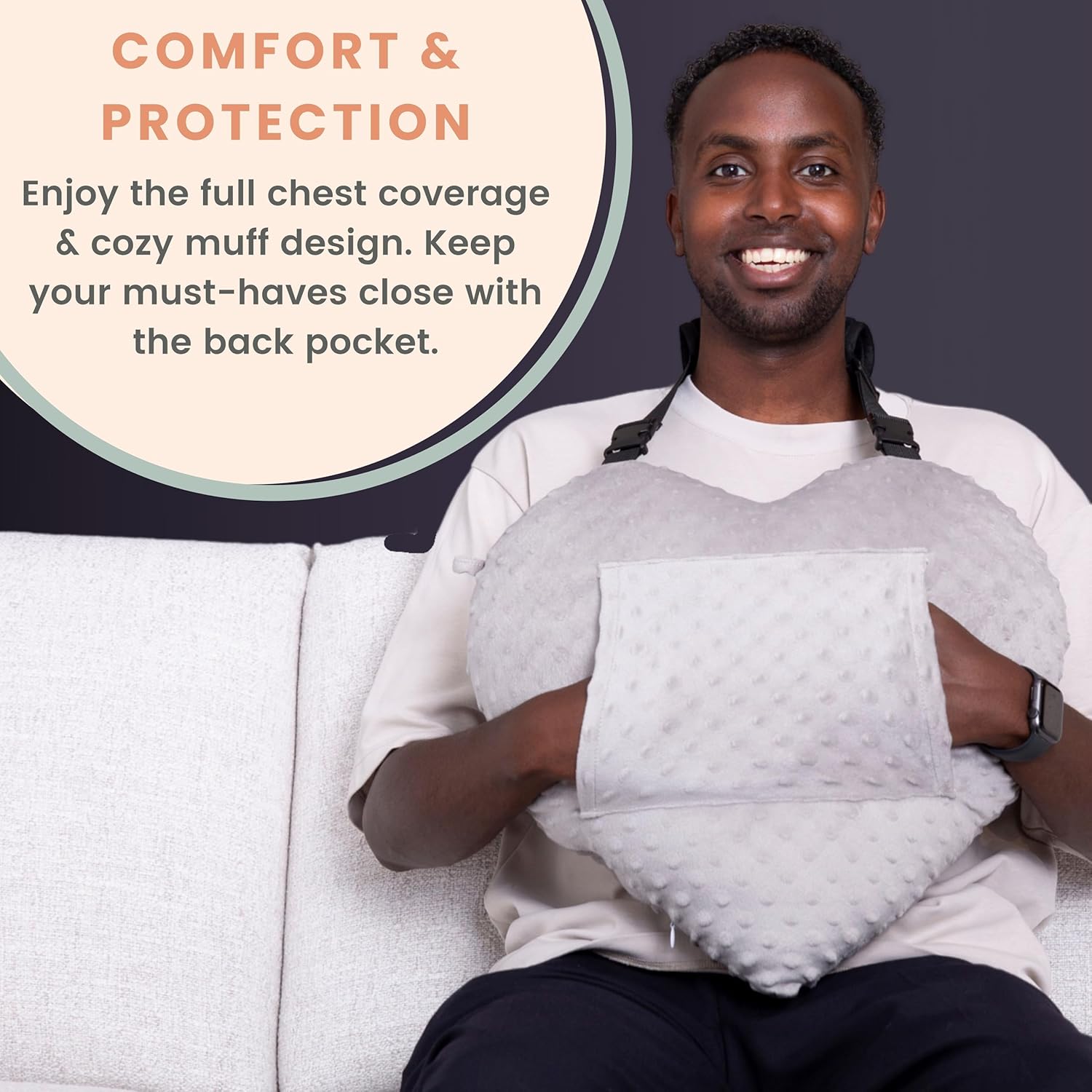 Heart Surgery Pillow - Minky Dots