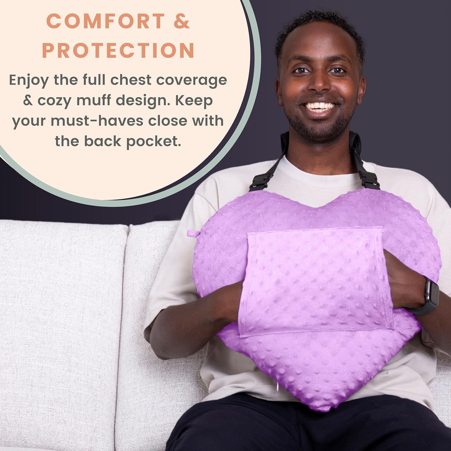 Heart Surgery Pillow - Minky Dots