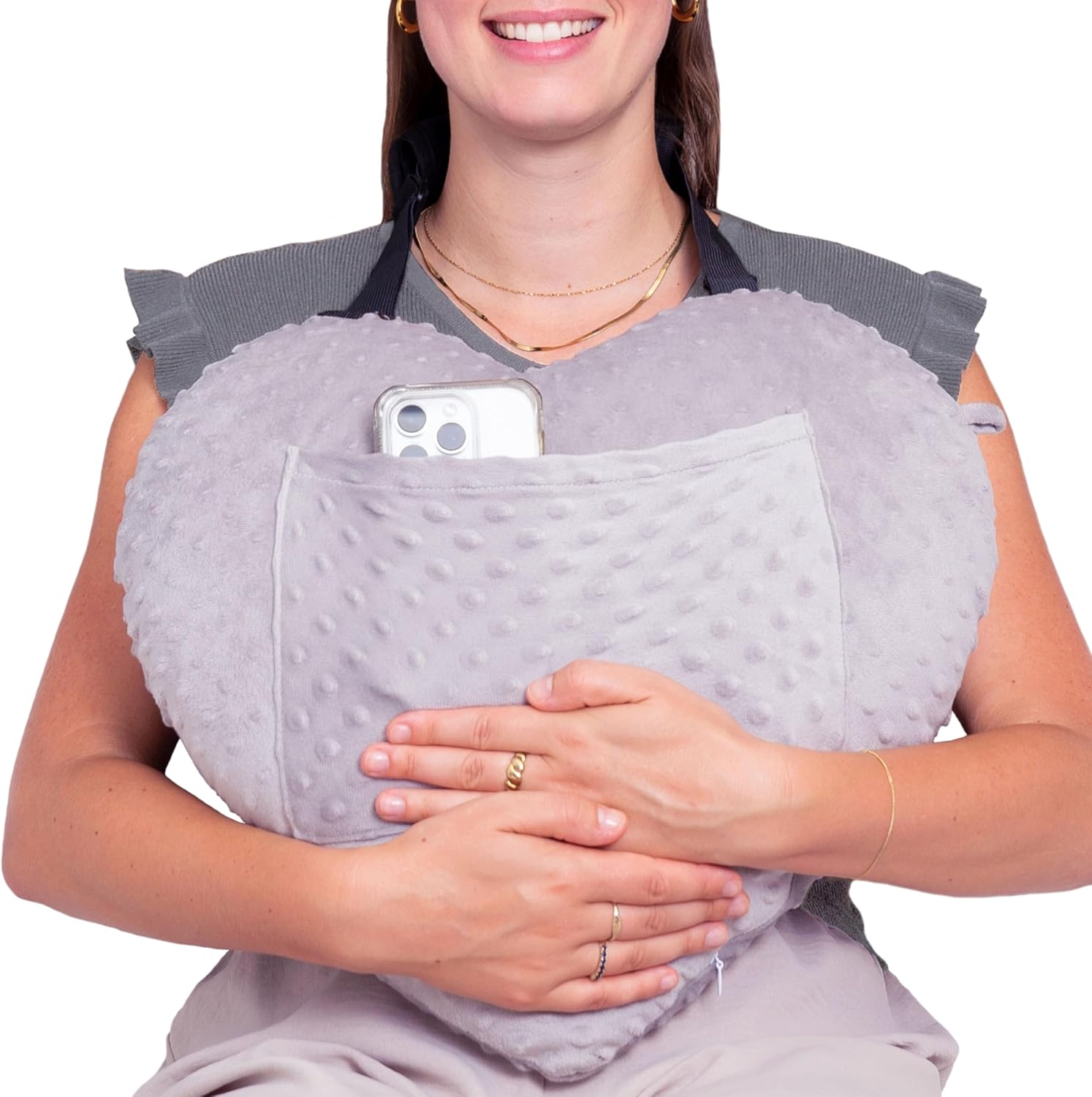 Heart Surgery Pillow - Minky Dots
