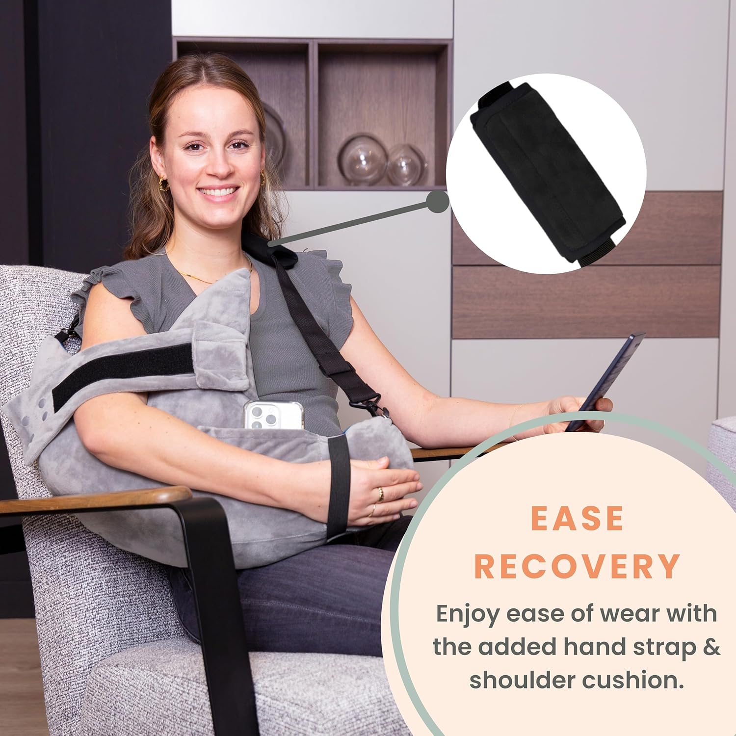 Shoulder Surgery Pillow - Arm & Shoulder Strap - Premium Bundle