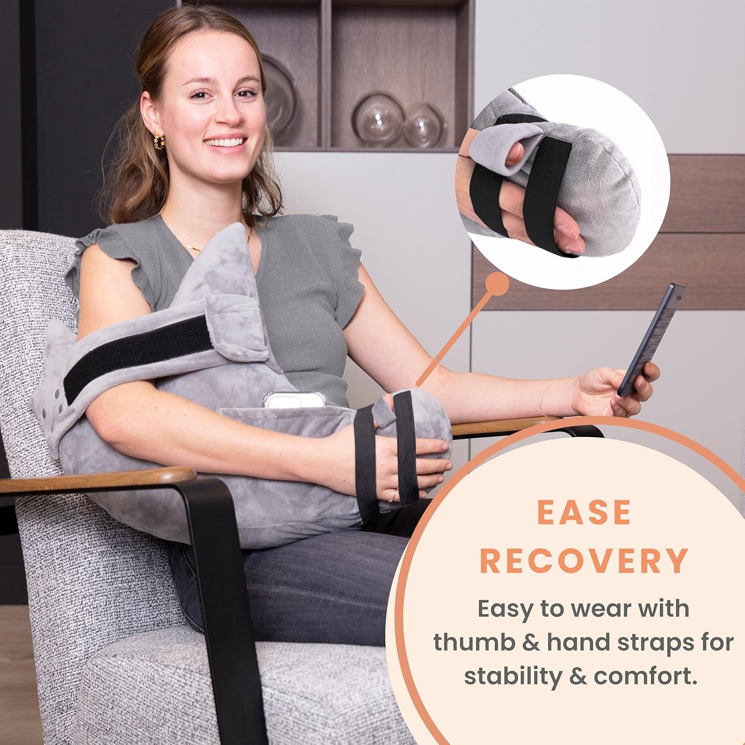 Shoulder Surgery Pillow - Arm Strap - Premium Bundle (S/M)